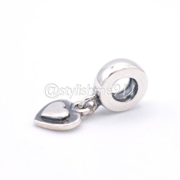 Authentic PANDORA Silver Heart Dangle - 790373 - Picture 10 of 12